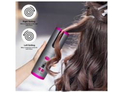 Rizador de pelo automático inalámbrico, recargable por USB, aire para rizos y ondas, pantalla LCD, cerámica. - aquaforge
