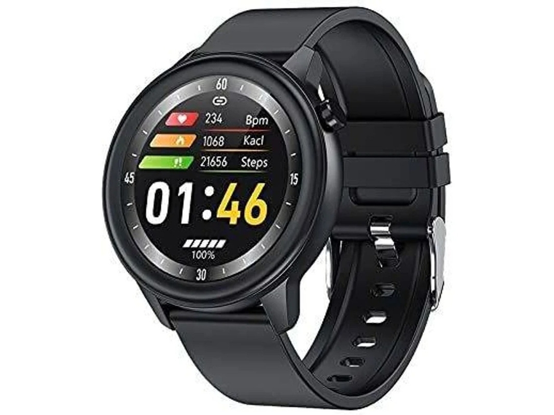 Relógio inteligente feminino F81 com função à prova d'água IP68 e monitor de temperatura para celulares Android e iOS Bestvite (preto)