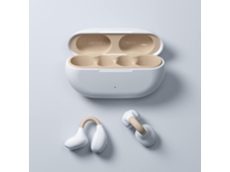Fones Abertos Bluetooth Sports JIAPEI com condução óssea, à prova d'água, para corrida, ciclismo, academia, iPhone/android, luz amarela