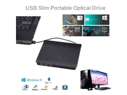 Qumox Leitor De Dvd Externo Usb 3.0 Portátil Cd Dvd Externo Aquaforge