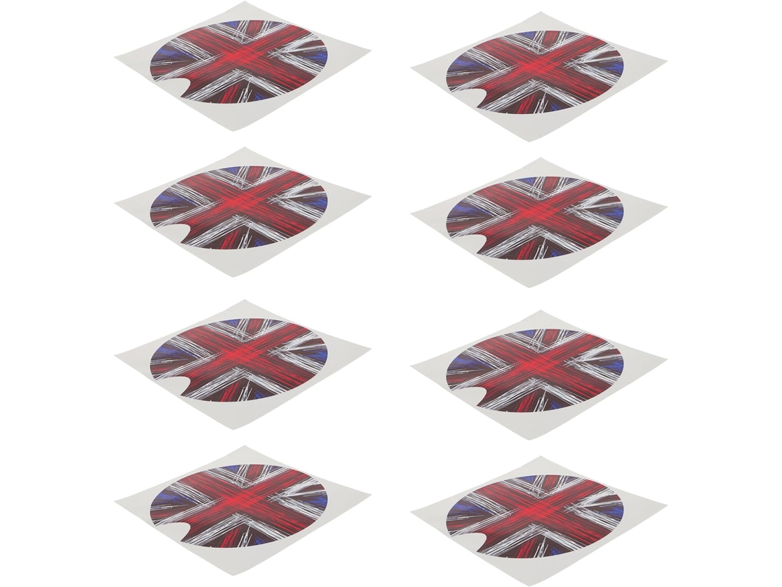 Conjunto de 10 adesivos protetores para tampas de tanques de combustível.