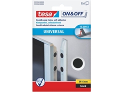 Fita Adesiva TESA 827762 (Preto - 1.6 cm - Velcro)