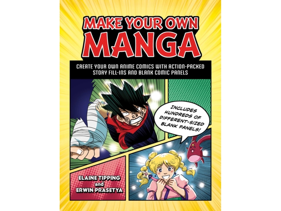 Livro Make Your Own Manga de Elaine Tipping (Inglês)
