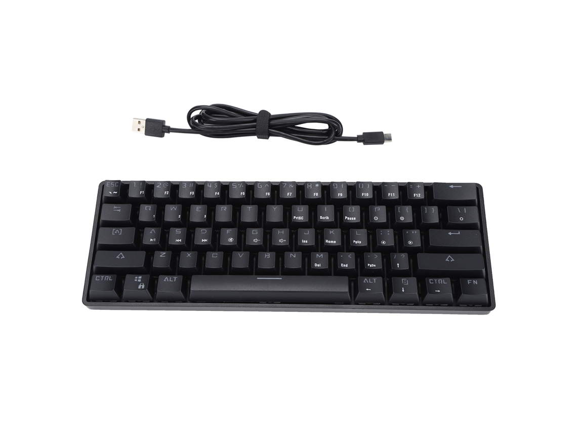 Aetheria teclado Gamer K28 61 Teclas Mecânico Rgb Backlit Dualmode Bt/usb para Pc Laptop