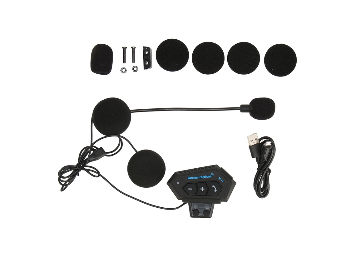 Aetheria fone Bluetooth para Capacete Moto com Intercom Redução de Ruído Ip67 Volume Ajustável