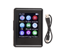 Aetheria reprodutor Mp3 Mp4 Portátil Bluetooth 5.0 Tela 1.77 Polegadas Hifi Gravação E book 8g