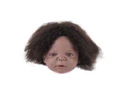 Cabeza De Maniquí Afro Rizosa Para Cosmetología