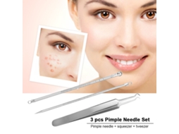 3pcs Conjunto De Agulhas Para Remoção De Pontos Negros E Acne