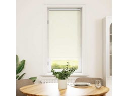 Vidaxl Cortina De Rolo Blackout, 44,4 X 100 Cm, Largura Do Tecido 40 Cm, Branco-creme