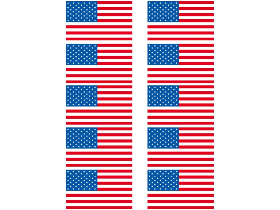 Adesivos Da Bandeira Americana Em Papel Autoadesivo