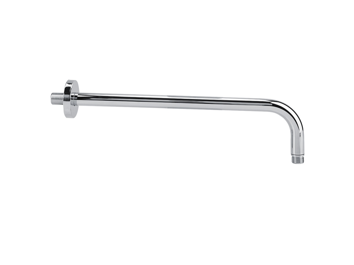 Braço de Chuveiro de Aço Inoxidável Extra Longo com Flange para Cabeçote de Chuva