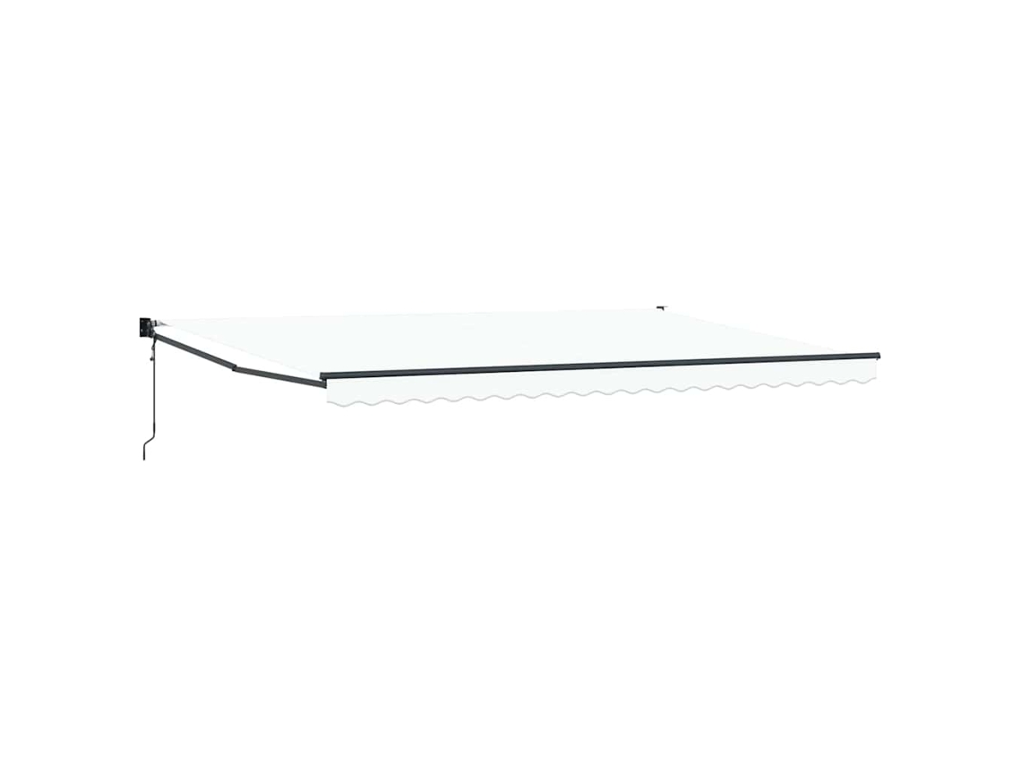 Toldo Retrátil Automático Vidaxl Branco Tecido