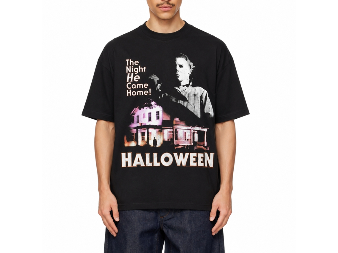 Rockinstone Halloween Mikenhaus Black Adult T-shirt Size:xxxl