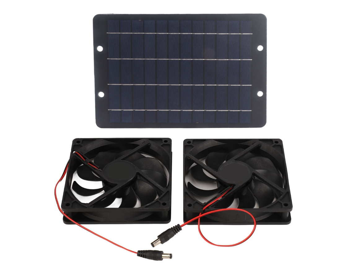 Ventoinha Solar (10w, Ventoinhas Duplas, A Prova D'água E Portátil)