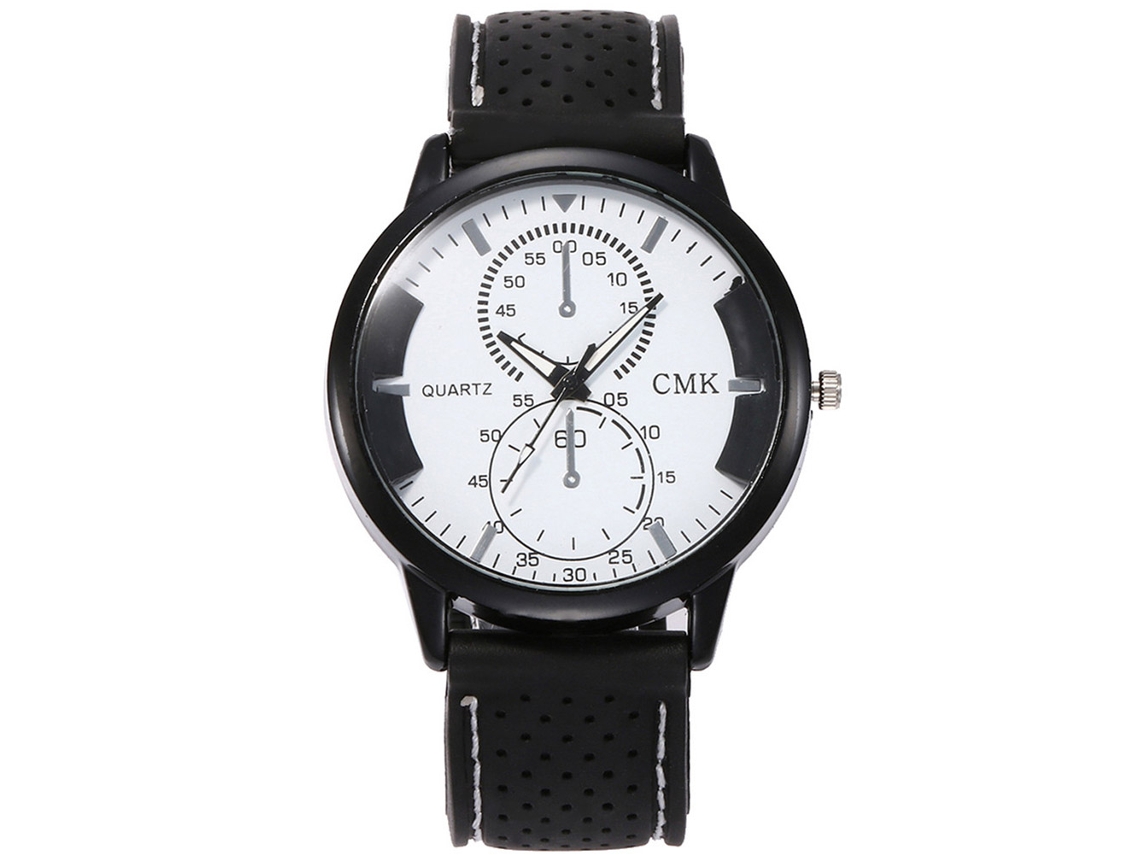 Reloj Deportivo Casual Unisex Con Correa De Silicona Para Hombres Y Mujeres (blanco)