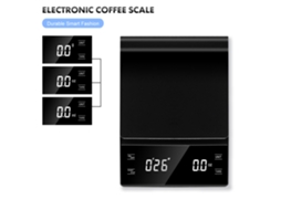 Balança Digital De 3 Kg Com Precisão De 0,1 G Para Café, Joias E Cozinha. Balança Eletrônica Lcd De Alta Precisão Com Temporizador Aquaforge