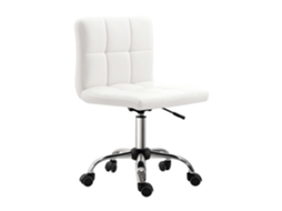 Cadeira de escritório ergonômica giratória, altura ajustável, couro sintético, 46x51x80-92cm BTFORUS