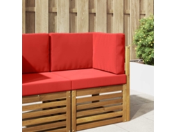 Vidaxl Almofada Para Sofá Externo Poliéster Vermelho 60 X 60 Cm