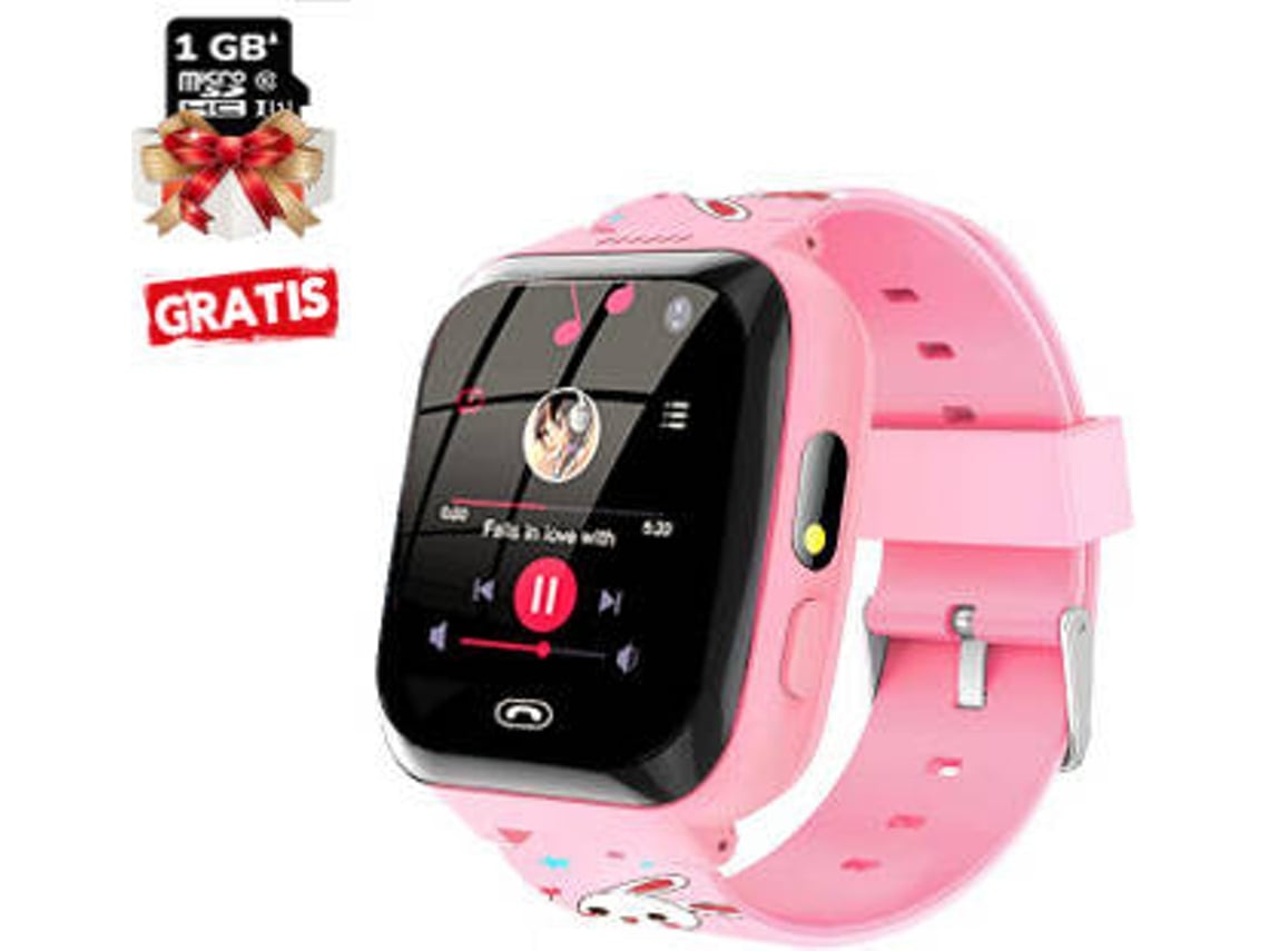 Relógio Smartwatch Criança SPOTYKIDS Jogos e Músicas (Rosa)