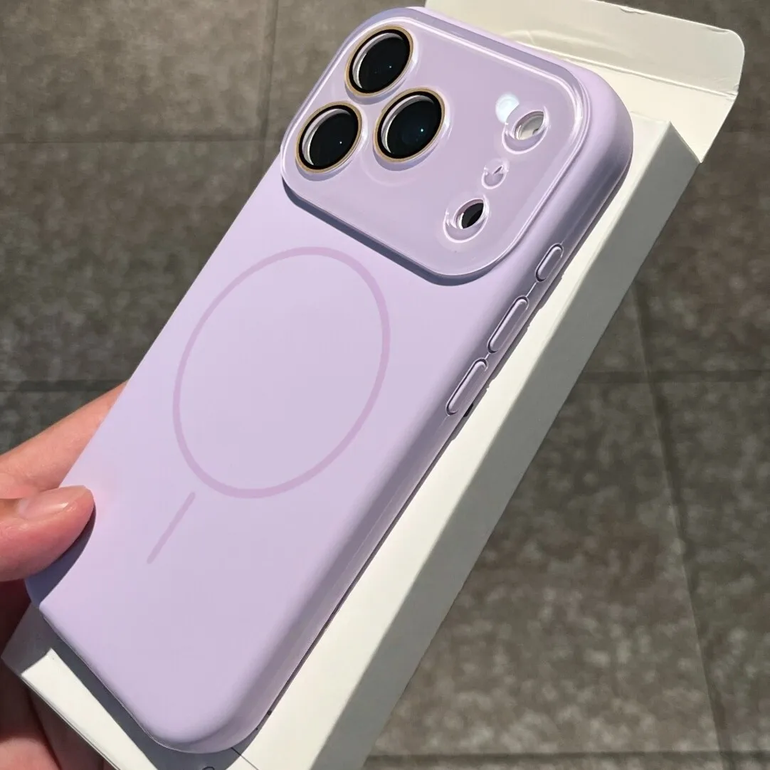 Capa De Celular Macia E Resistente A Impactos Com Grande Janela Para Câmera (roxa) Para Iphone 15 Pro Max