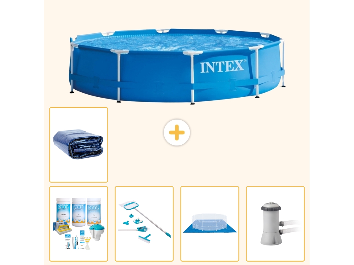 Intex Piscina Com Estrutura Redonda - 366x76 Cm - 6-peças S20442