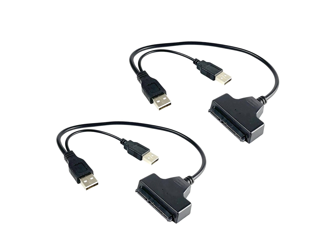 Cabo Adaptador Usb 2.0, Velocidade De 480 Mb/s, Para Discos Rígidos Serial Ata De 2,5 Polegadas.
