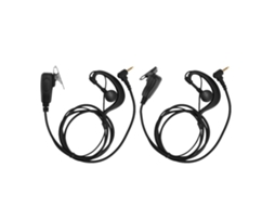 2 fones de ouvido ABS com plugue de 3,5 mm para rádios CHABERLU