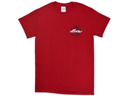 Alva Scratch Logo T-shirt Red Unisex Adults Size:xl