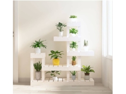 Plant Stand, Plant Stands Vidaxl Branco Madeira De Pinho (92 X 25 X 97 Cm)