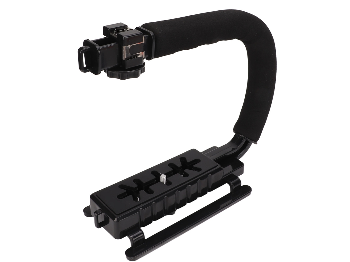 Puluz UC Shape Video Action Stabilizing Handle Grip ABS Sponge Black Handheld Photography Accessory For Micro Movies LAXISCREED