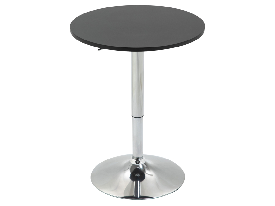 Mesa de Bar Metal, Mdf Cor Black Homcom