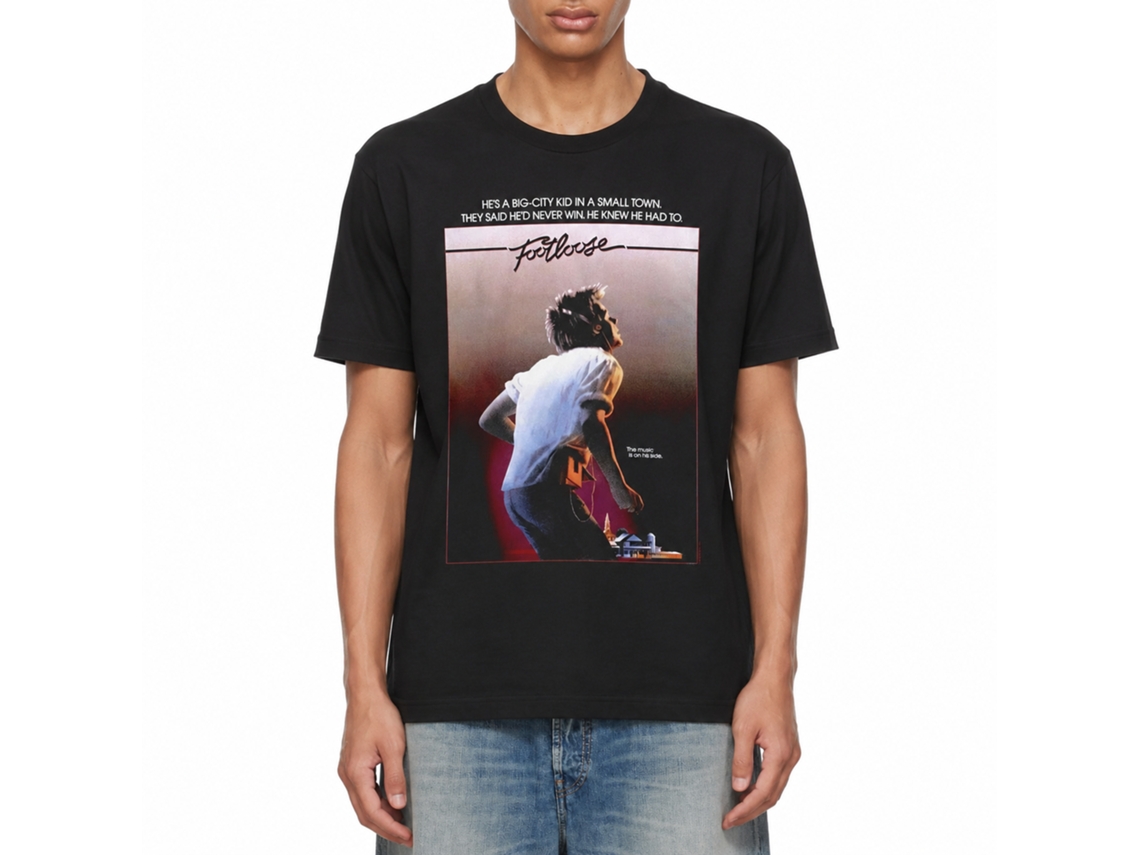 Rockinstone Footloose Poster Black T-shirt Size:xl