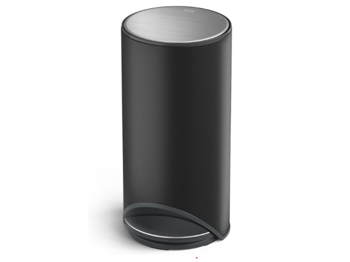 Arc Papelera Extraplana Com Pedal De 10l E Bolso Interior Para Sacos Em Carbono Negro Design Compacto Para Espaços Reduzidos Joseph Joseph