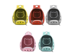 Mochila de Transporte para Cães e Gatos AQUAFORGE respirável, transparente e portátil