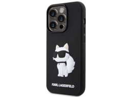 Capa para iPhone 14 Pro Max KARL LAGERFELD Pele Sintética Rígida Preto