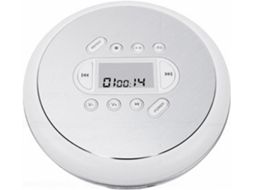 Leitor Cd Portátil Bewinner Com Fones De Ouvido E Cabo Aux, Reprodutor De Discos De Áudio Anti-pulos