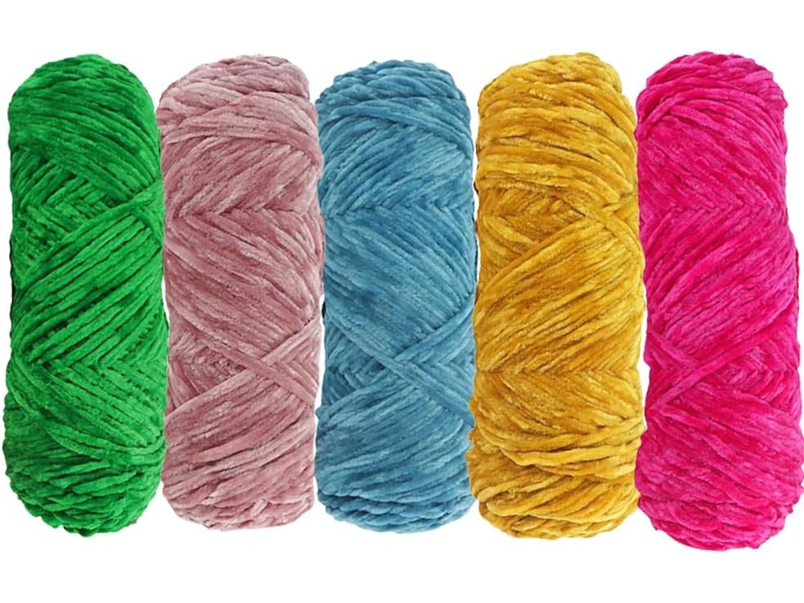 Peças De Fio De Veludo Para Tricô, Super Macio, Bola De Crochê, Artesanato, Várias Cores, Perfeito Para Iniciantes Slowmoose