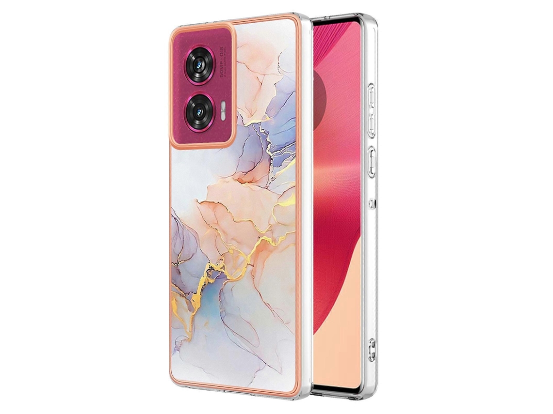 Capa Para Celular Motorola Edge 50 Fusion Em Tpu Com Revestimento Eletrolítico Imd