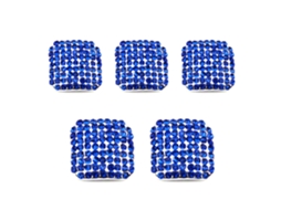 Unhas Falsas De Dedo Do Pé Com Strass Azul Para Decoração De Unhas E Manicure Diy