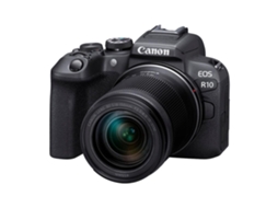 Eos R10 + Rf S 18 150mm F/4.5 6.3 Is Stm Máquina Fotográfica Híbrida Aps c + Ebook “20 Dicas para Fotos Que Impressionam” CANON