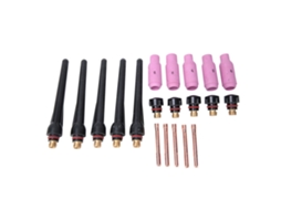 20 Peças/conjunto Bico Cerâmico 2,4mm, Punho Traseiro Longo/curto Para Soplete Tig Wp-17/18/26