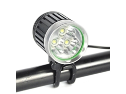 Luz Recarregável À Prova D'Água Led para Bicicleta YIZHOOD 3600 Lúmens Des1380 Preto