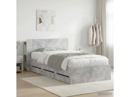 Vidaxl Estrutura De Cama Com Armazenamento E Cabeceira 90 X 190 Cm