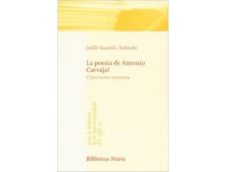 Livro Poesia De Antonio Carvajal de Joelle Guatelli-Tedeschi