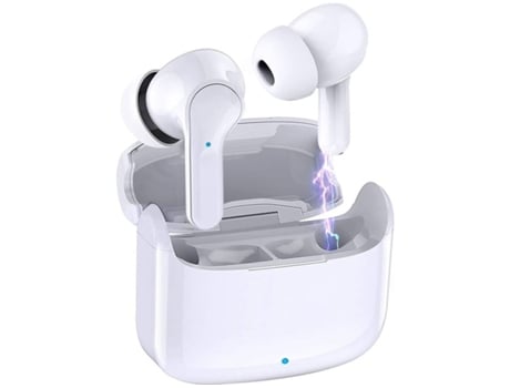 Auriculares Bluetooth True Wireless ENKERS Estéreo Sem Fio 5.0 À Prova D'Água Ip7 com Controle de Toque e Capa de Carregamento Mi