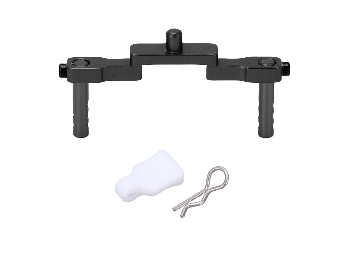 Coluna Frontal De Carcaça Rc Em Liga De Alumínio Cnc Para Carros Rc Axial Scx24 1/24 Preto