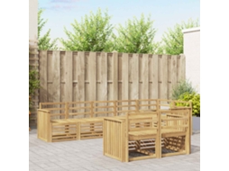 Vidaxl Conjunto De Sofás Para Exterior 8 Unid. Branco