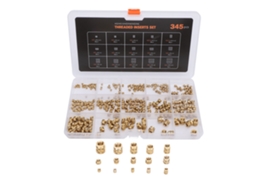 345pcs Conjunto De Inserts Rosca Hembra M2 M2.5 M3 M5 M6 Latón Para Componentes De Impresión 3d Con Caja