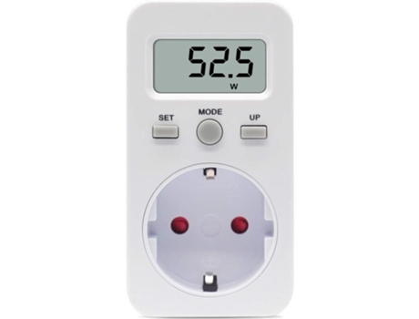 Medidor Consumo Energia Elétrica Tomada Visor Digital Tela Lcd Brawdress