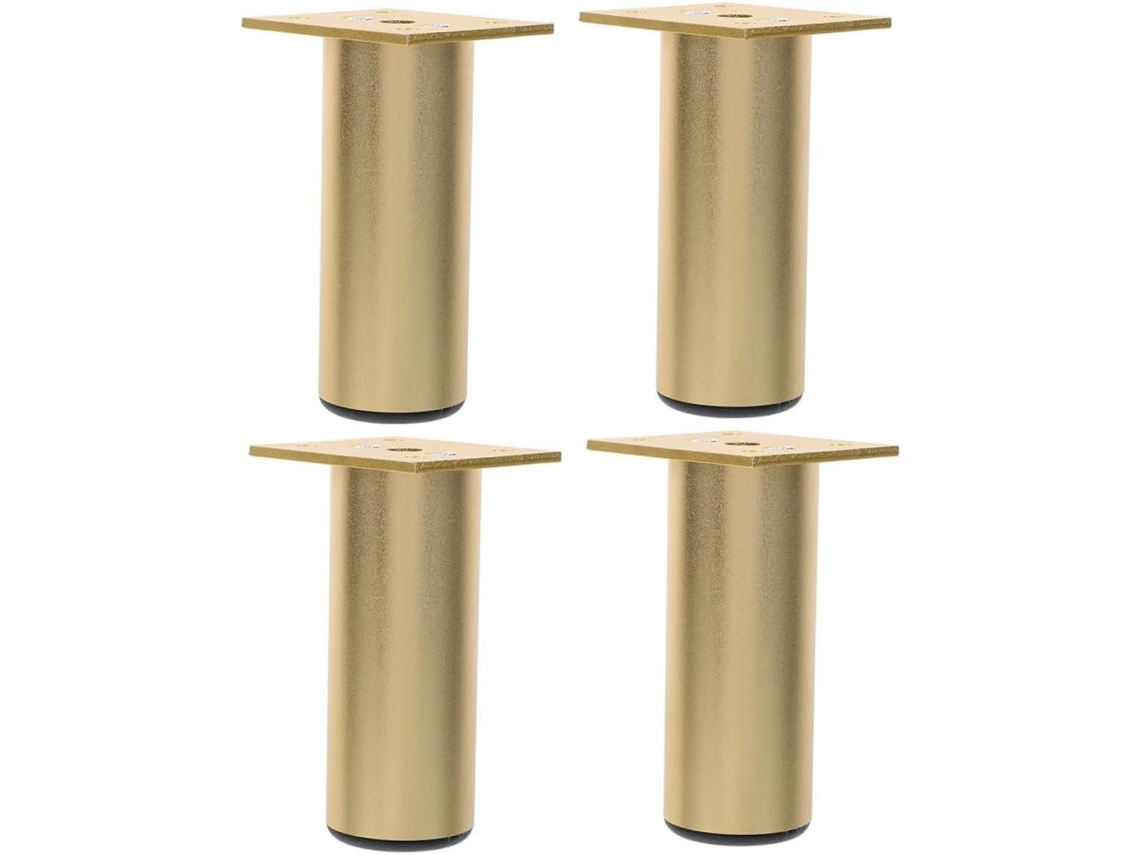 Conjunto De 4 Pés Alumínio Ajustáveis Para Móveis, Mesas, Cadeiras, Sofás E Camas Faça Você Mesmo